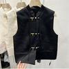 New new outer fit, spring 2025 new buckle, new sleeveless retro high-end vest