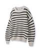 NODU Napoli Striped Knit [Ivory]