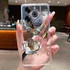 Phone Case For Tecno Pova 6 Pro 5G LI9 Case Tecno Pova 6 5G LI7 Back Cover Luxury Butterfly Flowers Transparent Soft TPU Casing