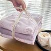 Class A Knitted Cotton Washed Double Yarn 4-piece Set Of Small Floral Comforter Set Hosiery Style