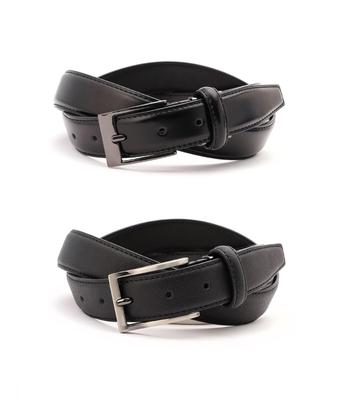 Set of 2 Adjustable Belts To To with Genuine Business Suit Belts for Standard Total Length 110cm To 95cm 30mm Obi Aoki (Up 95cm/Up 130cm) Box.