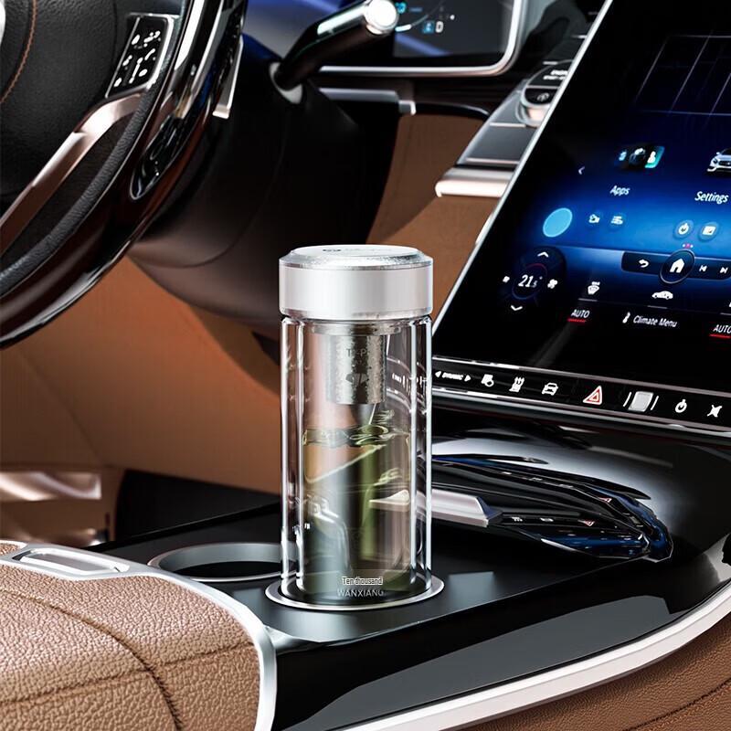 Wanxiang Double-Walled Antibacterial Glass Cup