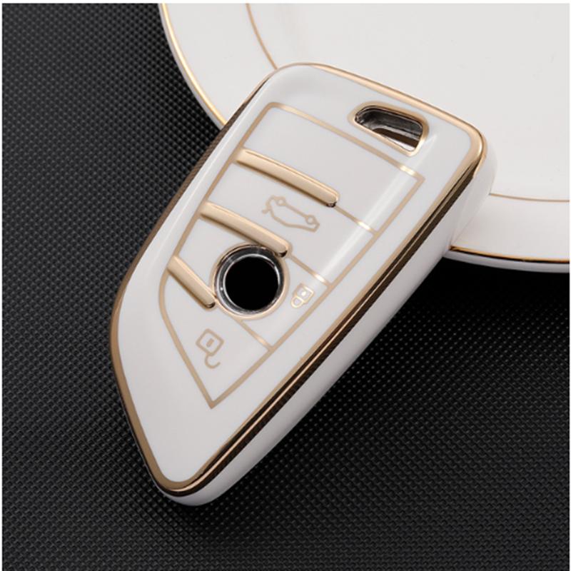 TPU Car Key Case Cover Shell Fob For BMW X1 X3 X5 X6 X7 1 3 5 6 7 Series G20 G30 G11 F15 F16 G01 G02 F48 Accessories