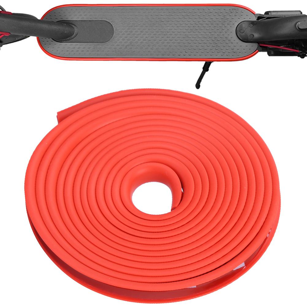 Waterproof Anti collision Rubber Protection Cover Strip for Xiaomi Electric Scooter(Red)