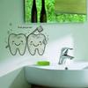 Tooth Fairy Brushing Teeth Cute Wall Sticker for Washbasin/Dorm
