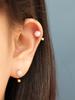 Minimalpiercing 14K Color Cubic Ball Two-Way Piercing Earrings (Type A)