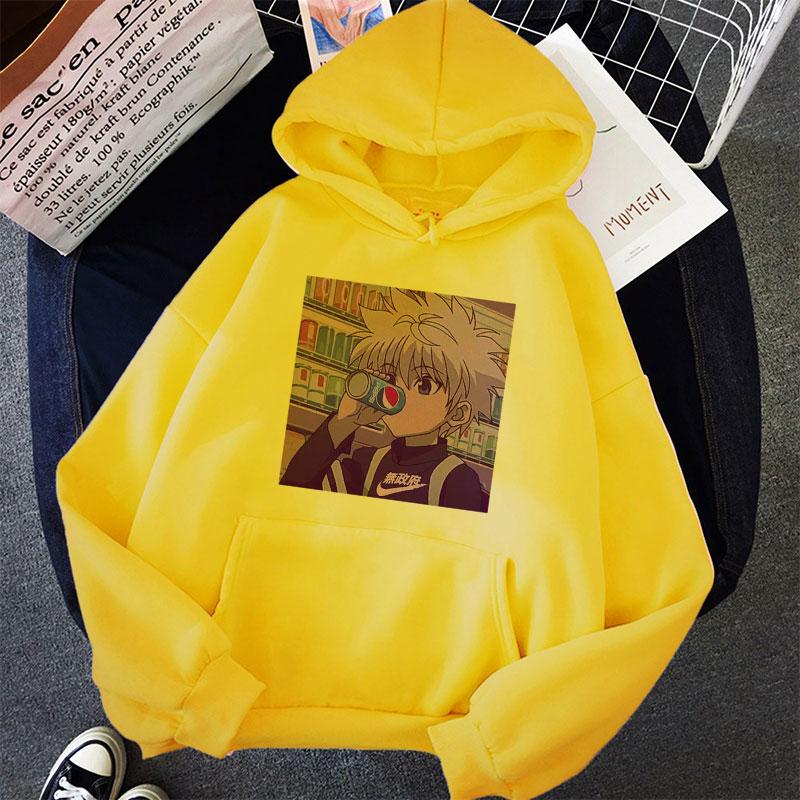 Kawaii Hunter X Hunter Women Hoodies Sweatshirt Killua Zoldyck Anime Manga Loose Hoodie Sweatshirt Oversized Winter Pullover Clothes