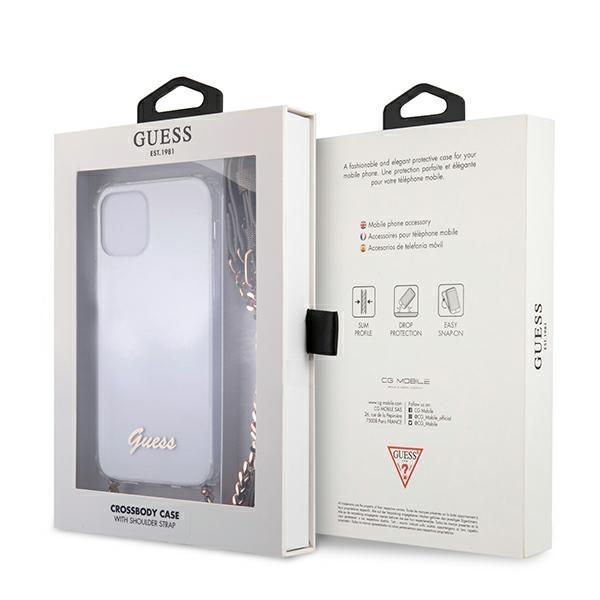 Guess Guhcp12Mkc4Gsgo Iphone 12/12 Pro6,1 Transparent Hardcase 4G Gold Chain