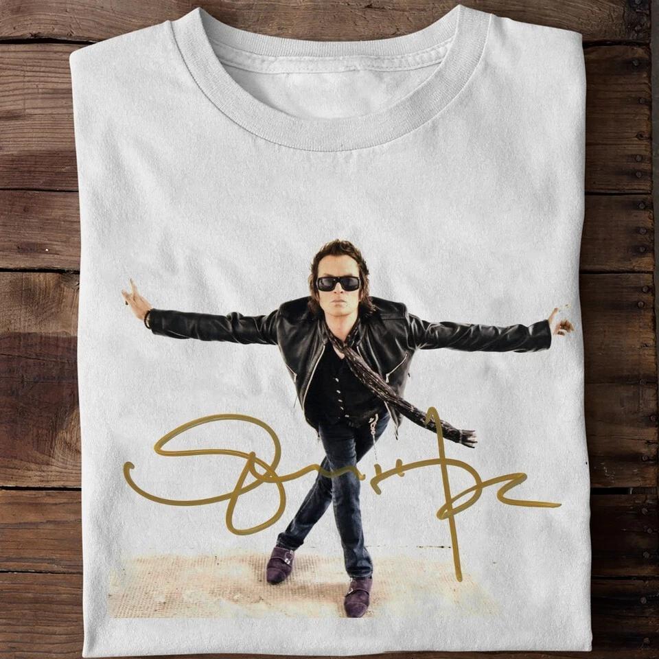 

NEW Glenn Hughes Signed - Deep Purple White Full Size Gift Shirt KH851 M