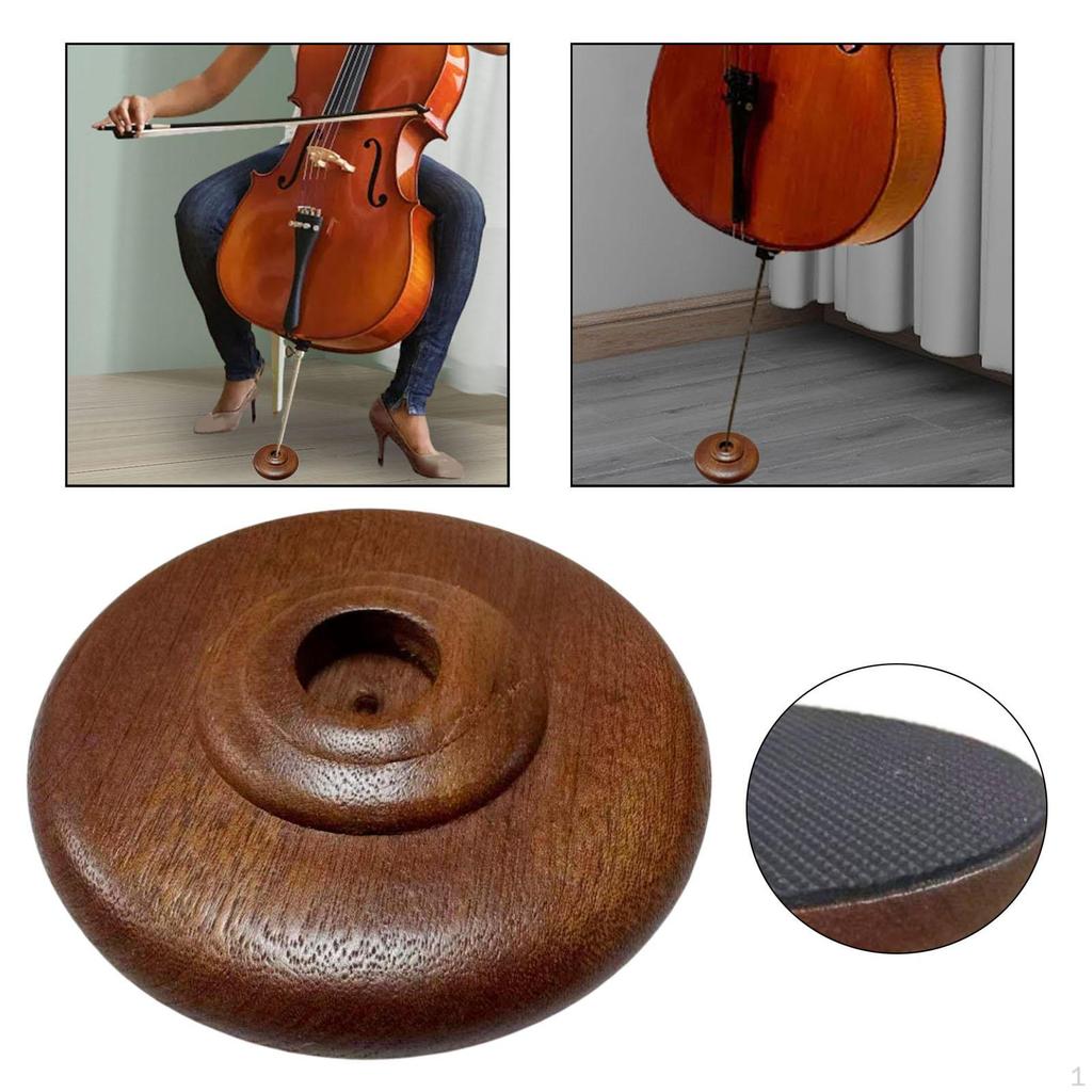 Cello Anti Slip Mat Portable Rest Holder Convenient Non Strong Grip Wooden for Beginner