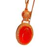 Jade Red Ice Color Glowing Natural Carnelian Pendant Agate Pendant Real Shot
