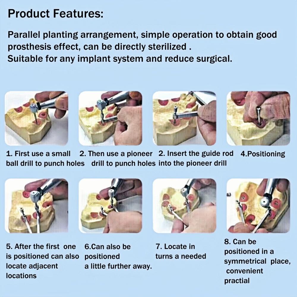 Dental Implant Guide Tool Oral Parallel Implant Para Drill Aid Dentistry Implantation Position Locator Dentist Instruments