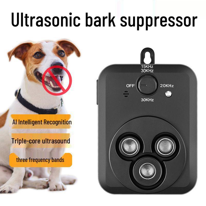 High-Power Ultrasonic Dog Repeller Anti-Barking Outdoor Training Device