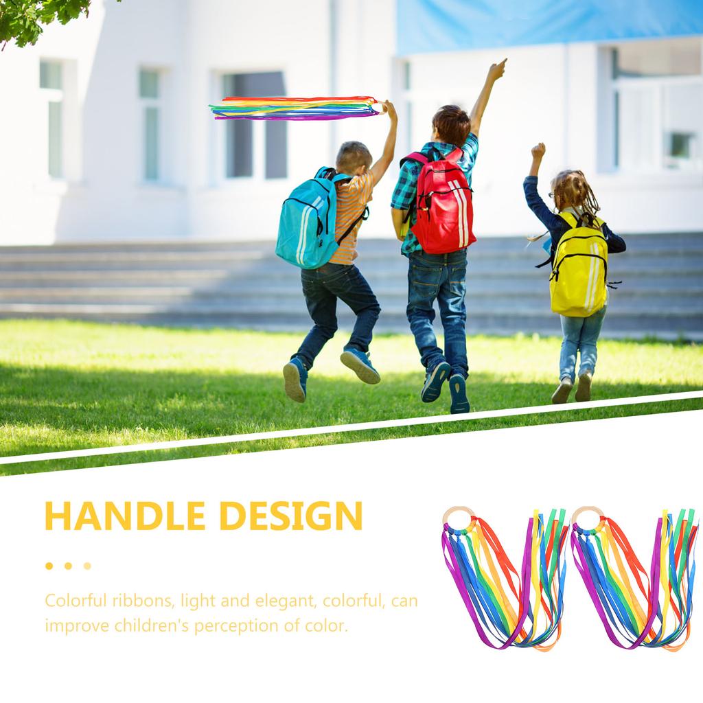50Cm Montessori Style Sensory Toy Bpa-Free Non-Toxic Baby Ribbon Ring Newborns Upwards Develop Colour Recognition Sensory Toy