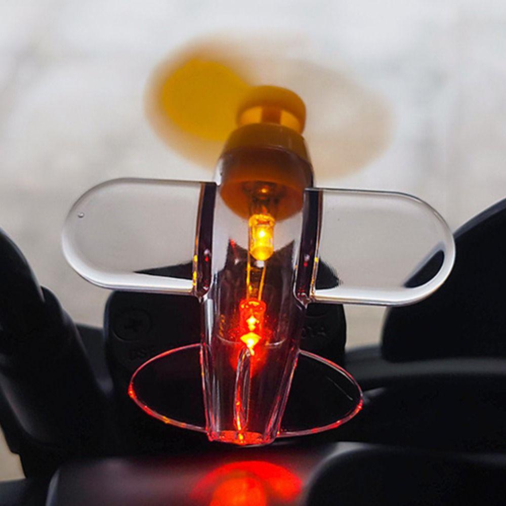 Warning Effect Mini Airplane LED Light Wind Energy Small Aircraft Decoration  Bike Gadgets
