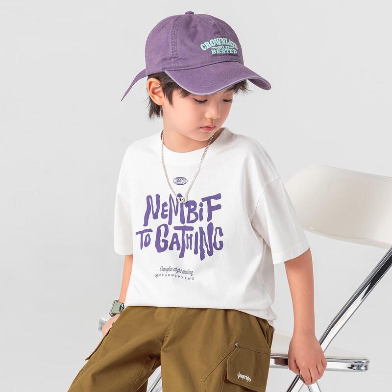 Boys' Graffiti Letter Cool Feel Short Sleeve T-Shirt