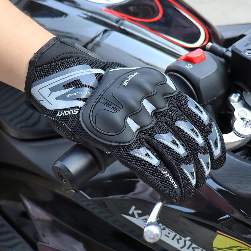 Suomy Motorcycle Gloves Summer Mesh Breathable Moto Gloves Men Women Touch Screen Motocross Gloves Touch Screen Cycling Gloves