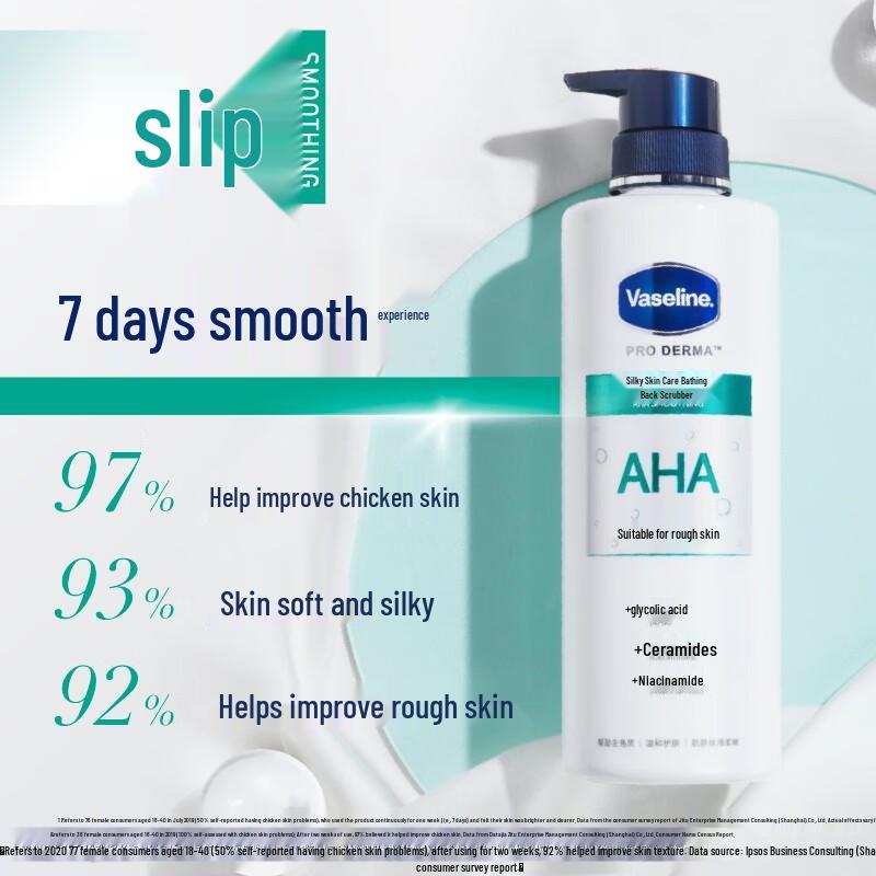 Vaseline Fruchtsäure Glättende Hautpflege Duschgel