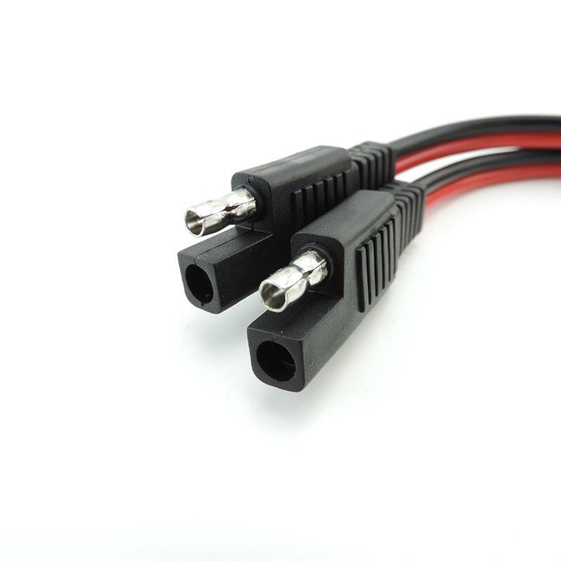 14AWG 20A 1 SAE la 2 SAE Cablu de alimentare Extensie Sistem de panouri solare Conector baterie auto Splitter Mușcă de deconectare rapidă