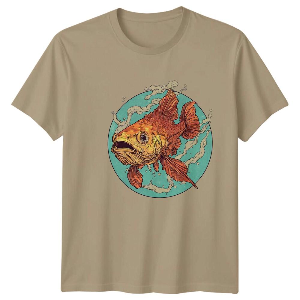 Goldfish Fish Animals Unisexs TShirt Aquarium Pet Lover Tee S