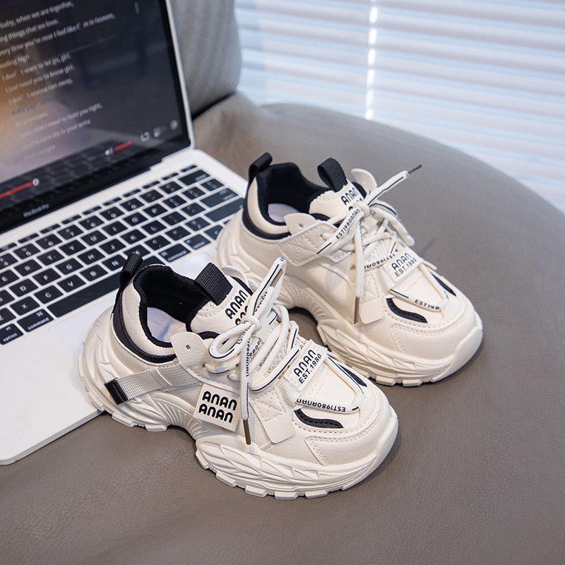 

Girls Waterproof Leather Running Shoes - 2025 Autumn/Winter Lightweight Mesh Student Sneakers. 21.3cm