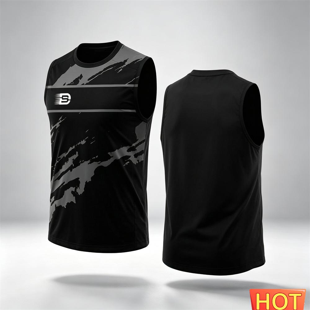 Sports Men's sleeveless T-shirt Summer Unisex Fitness Outdoor men's t-shirts and tank tops Quick Drying Loose Top Men's clothing