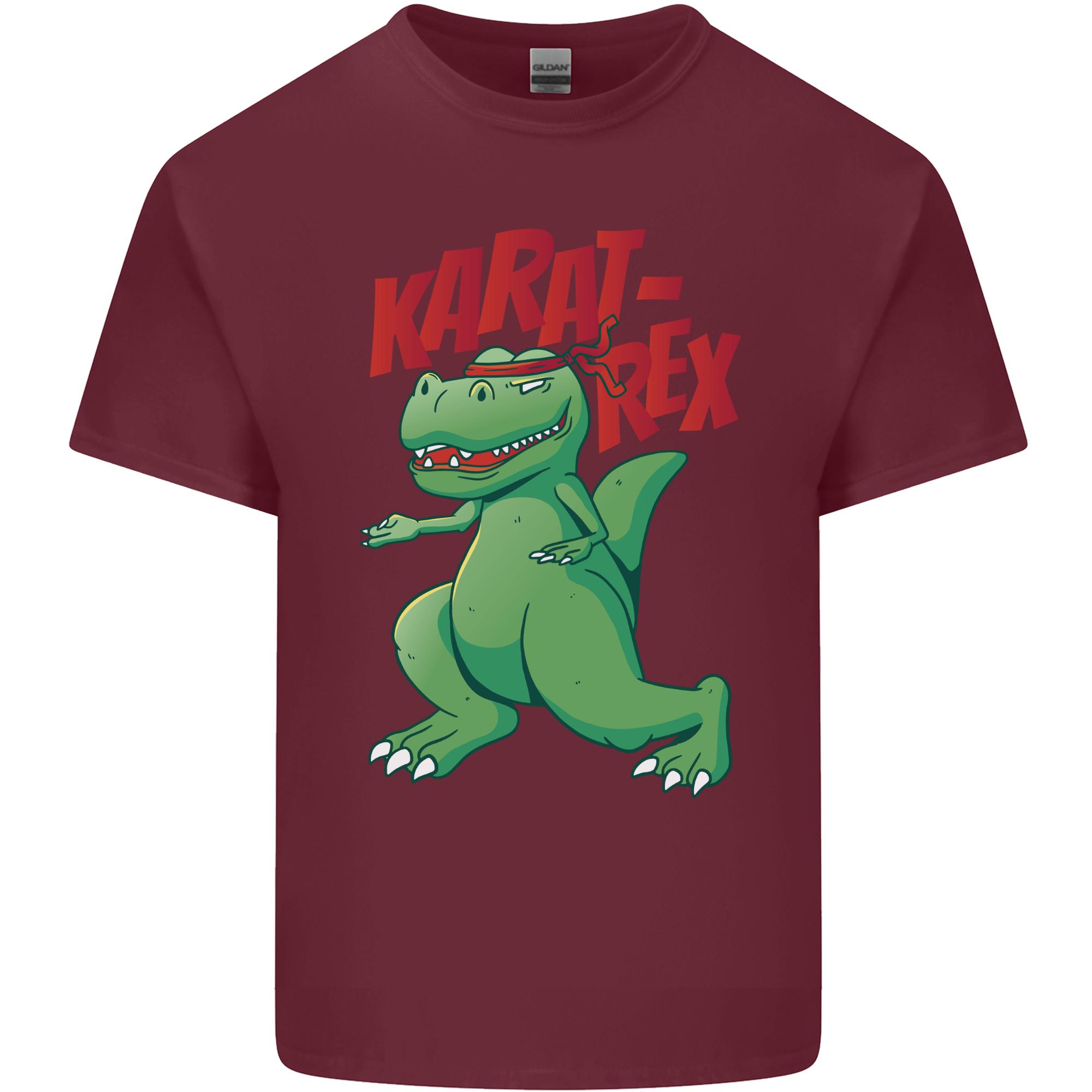 KaratRex Karate TRex Dinosaur Unisexs Light Cotton TShirt S
