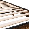 Bed Frame Smoked Oak 75 x 190 cm Wood Based Panel and Metal