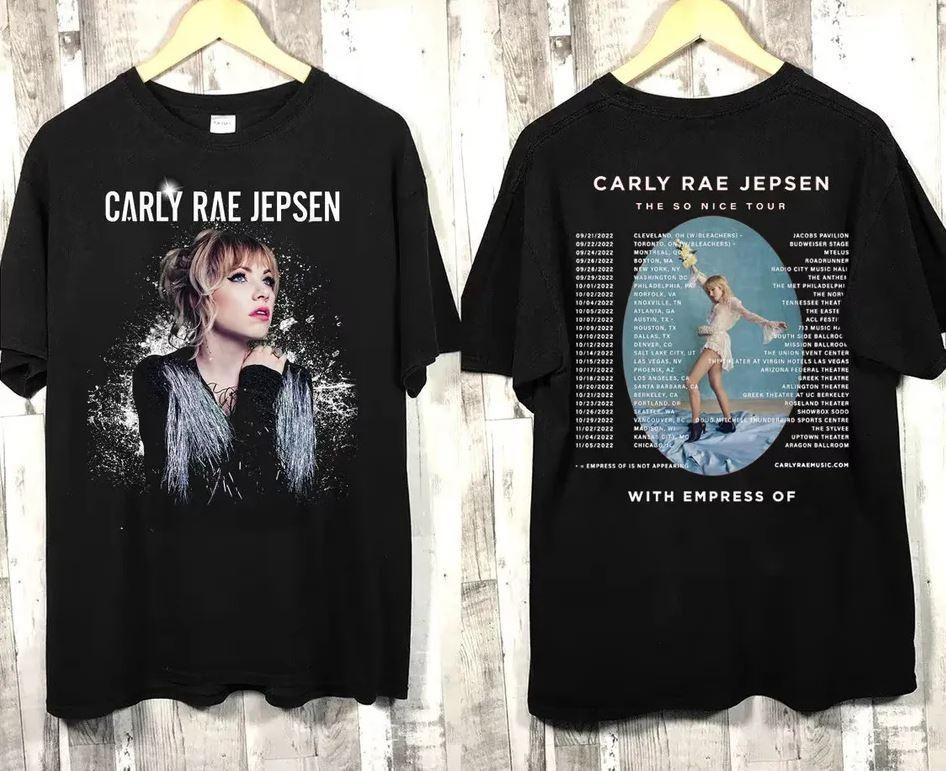 2 Side Carly Rae Jepsen Singer With Embress of S-234XL Black Unisex Shirt HT074