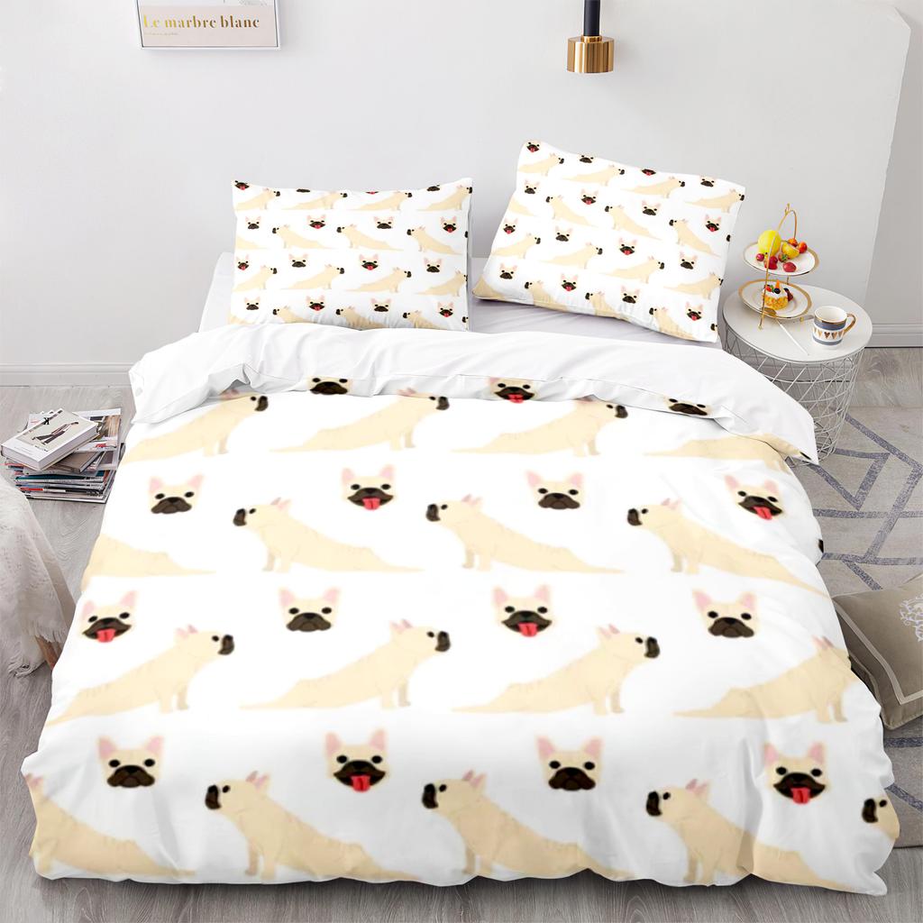 Cartoon Dog Animals Duvet Cover King Queen Size Lovely Pet Puppy Bedding Set For Kids Boys Girls Wildlife Polyester Quilt Cover