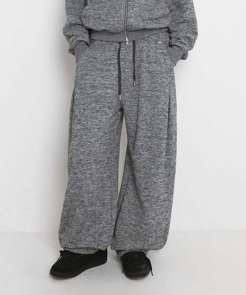 Saendeulig Brushed Bokashi Sweatpants_Melange Gray