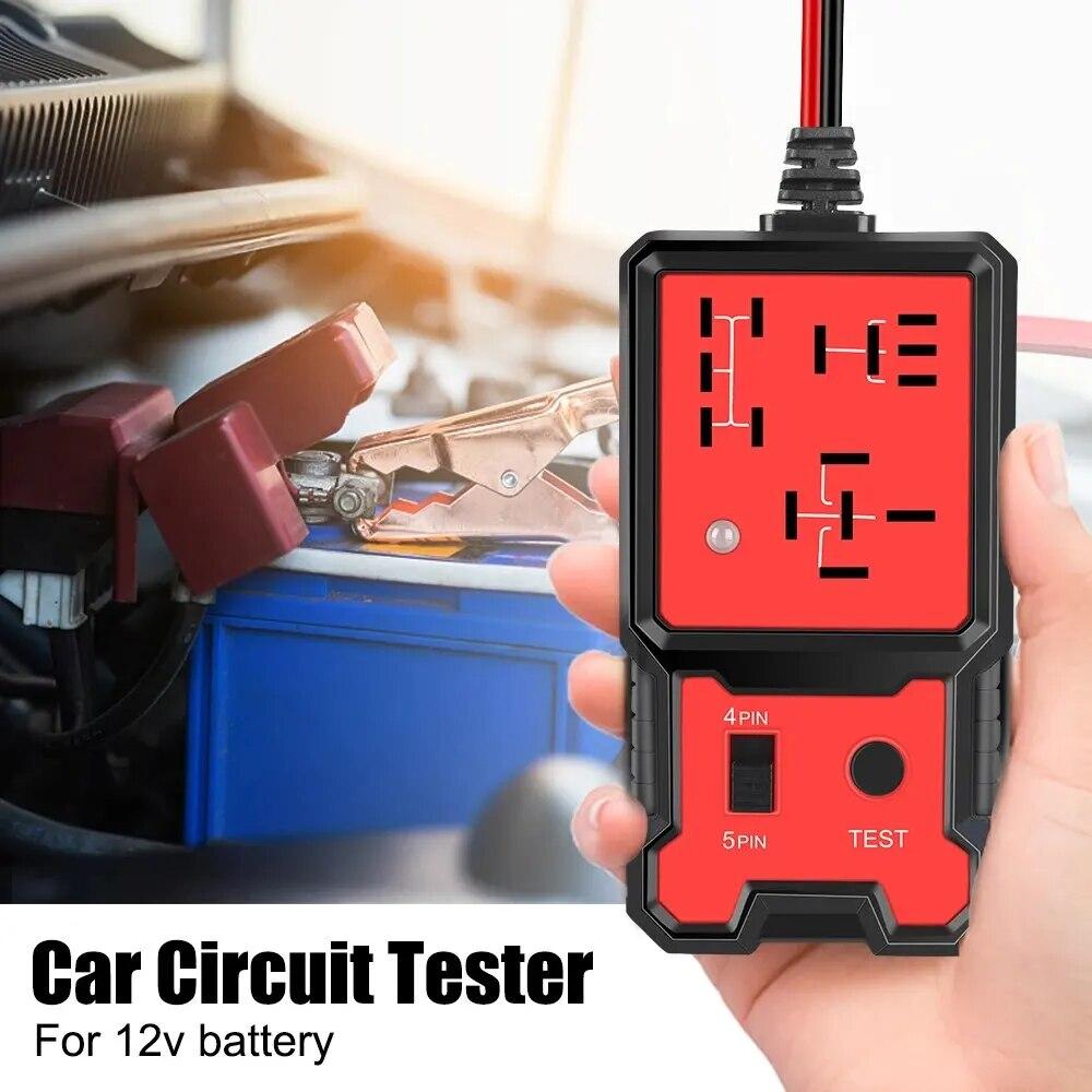 Universal 12V batteri bilrelétester Elektronisk bilrelétester Bilrelétester Diagnoseverktøy Bilbatterikontroll