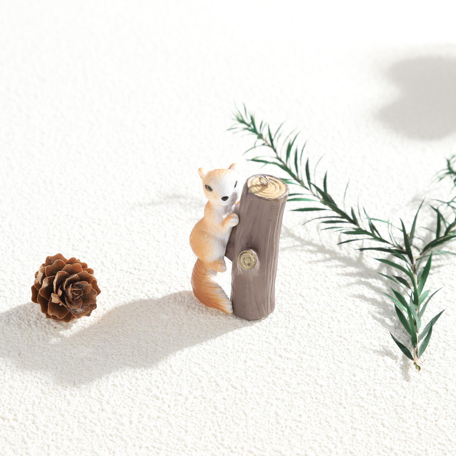 

Мультяшная мини-кукла, милая креативная имитация, брелок в виде белки, аксессуары для украшения автомобиля, аксессуары для самостоятельного изготовления D