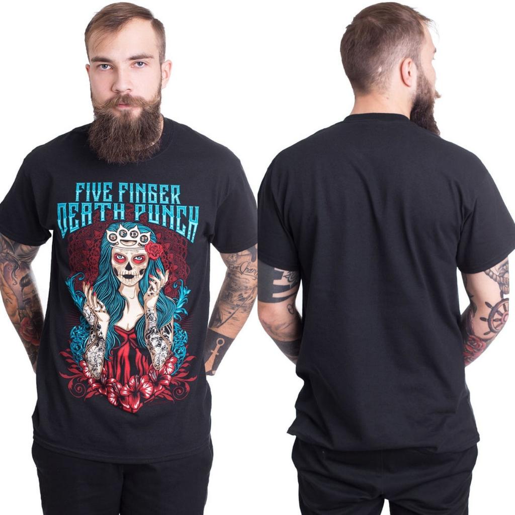 2026 New Five Finger Death Punch Graphic Cotton Tshirt Unisex Summer Short Sleeve Fashion Brand Tee Luxury Casual Vintage Tees