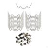50x Greenhouse Glazing Clips Stainless Steel W Z Type for