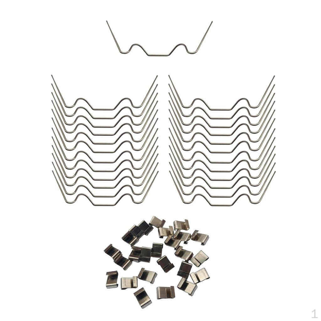 

50x Greenhouse Glazing Clips Stainless Steel W Z Type for