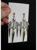 Silver Gothic Filigree Earrings