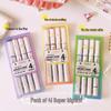 Glitter Fluorescerende Markeerstift voor Studeren, Markeren, Kunst en Journaling.
