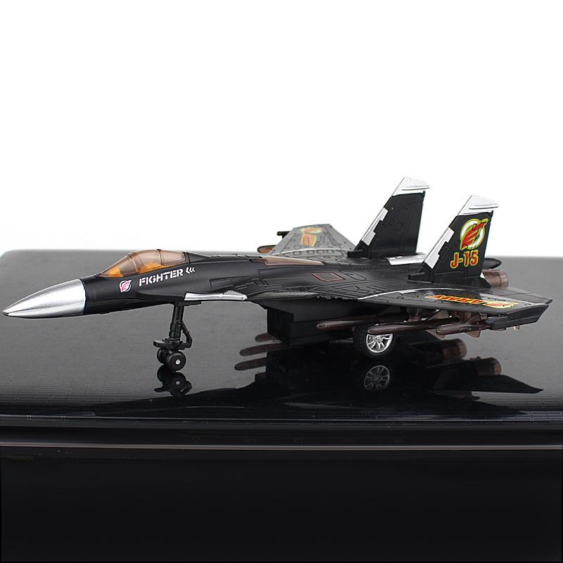1/89 J-15 Kampfjet Legierung Kampfjet Modell Akustooptisch Rückstellkraft Luftfahrt Flugzeugmodell Spielzeug Schmuck Geschenke