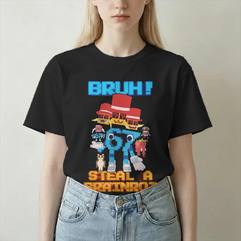 Unisex Unisex TShirt Robot Game 67 Novelty Cotton Tees Short Sleeve Gaming Art T Shirts Round Neck Clothing Plus Size