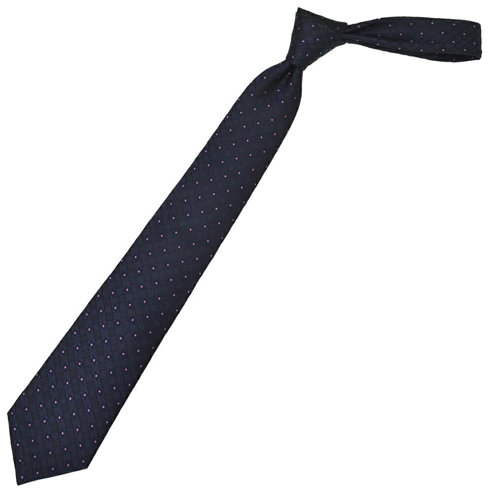 Giorgio Armani Kravata Tečkovaný Čtvercový Vzor Hedvábná Kravata Šířka Meče ega23s017 Námořnická modř [Giorgio Armani] Pánská (Velikost 8cm) 3R929-00035 00035-MODRÁ