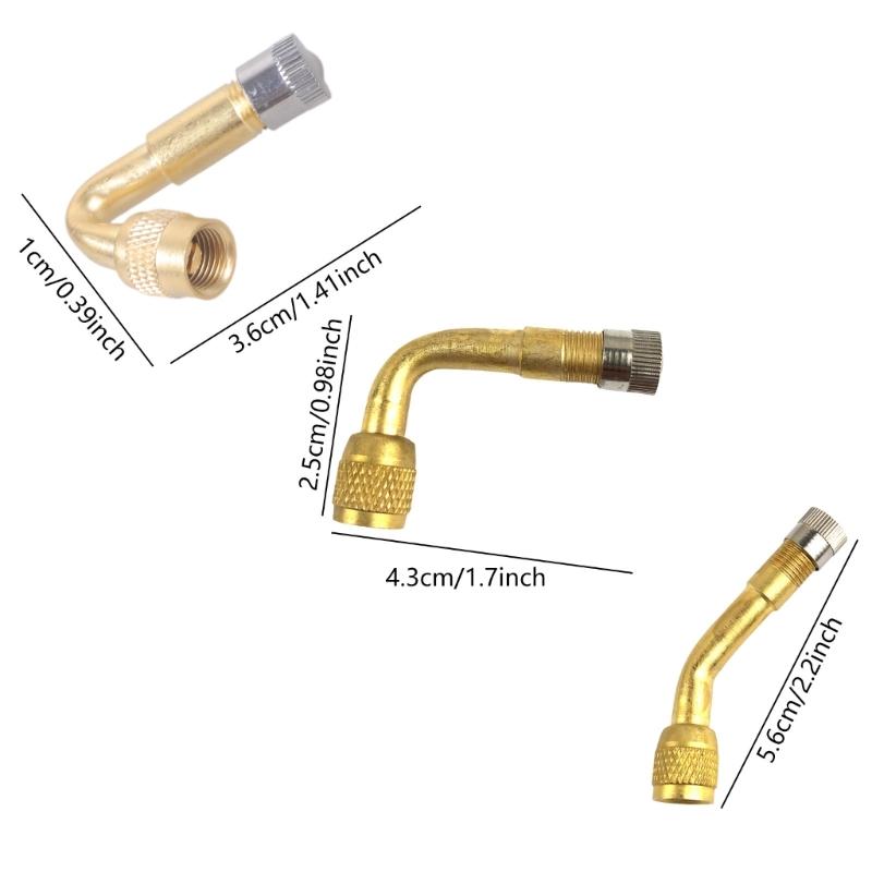 Mehrfachpositionsventile Verlängerungsadapter Auslaufsichere Kupferventile Verlängerung für Effiziente Fahrräder Autoreifenaufpumpen