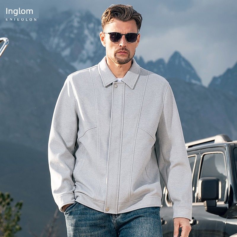 

Yingjuelun American Retro Woolen Coat for Men 2025 New Style Lapel Business Jacket Autumn and Winter Deconstructed Casual Top