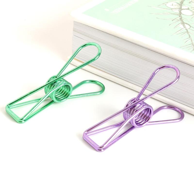 20 Pcs Stainless Steel Clothes Pins Multi-Purpose Steel Wire Clips Utility Metal Clips for Laundry Home Outdoor Office
