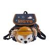 Bear Duffy Linabell Denim Backpack With Plush Details Padded Straps Use Kids