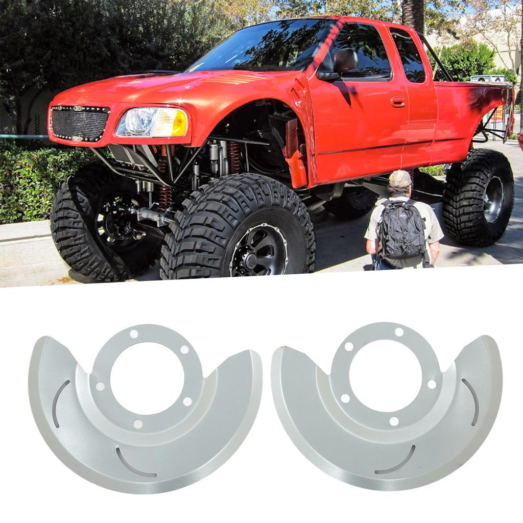 Paire Cache-poussière de protection de disque de frein avant 7679BDS Remplacement pour Bronco F150 4X4 Dana 44 1976‑1979