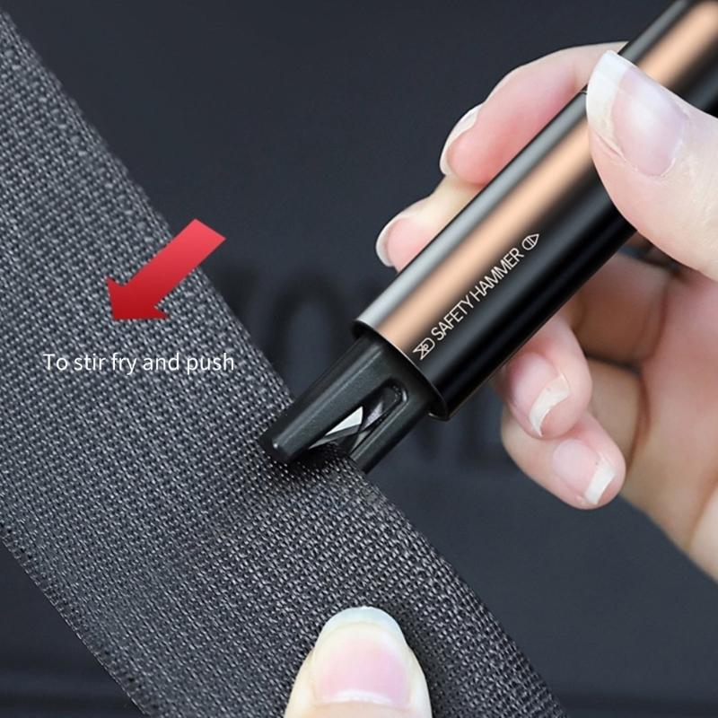 Safety Hammer Multifunctional Rescuing Hammer Car Hammer with Belt Cutter Vehicle Escape Tool Car Window Breaker