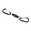 Magnet Buckle Fly Fishing Magnetic Net Release Clip Hanging Holder Lanyard Clip(Double, Black)