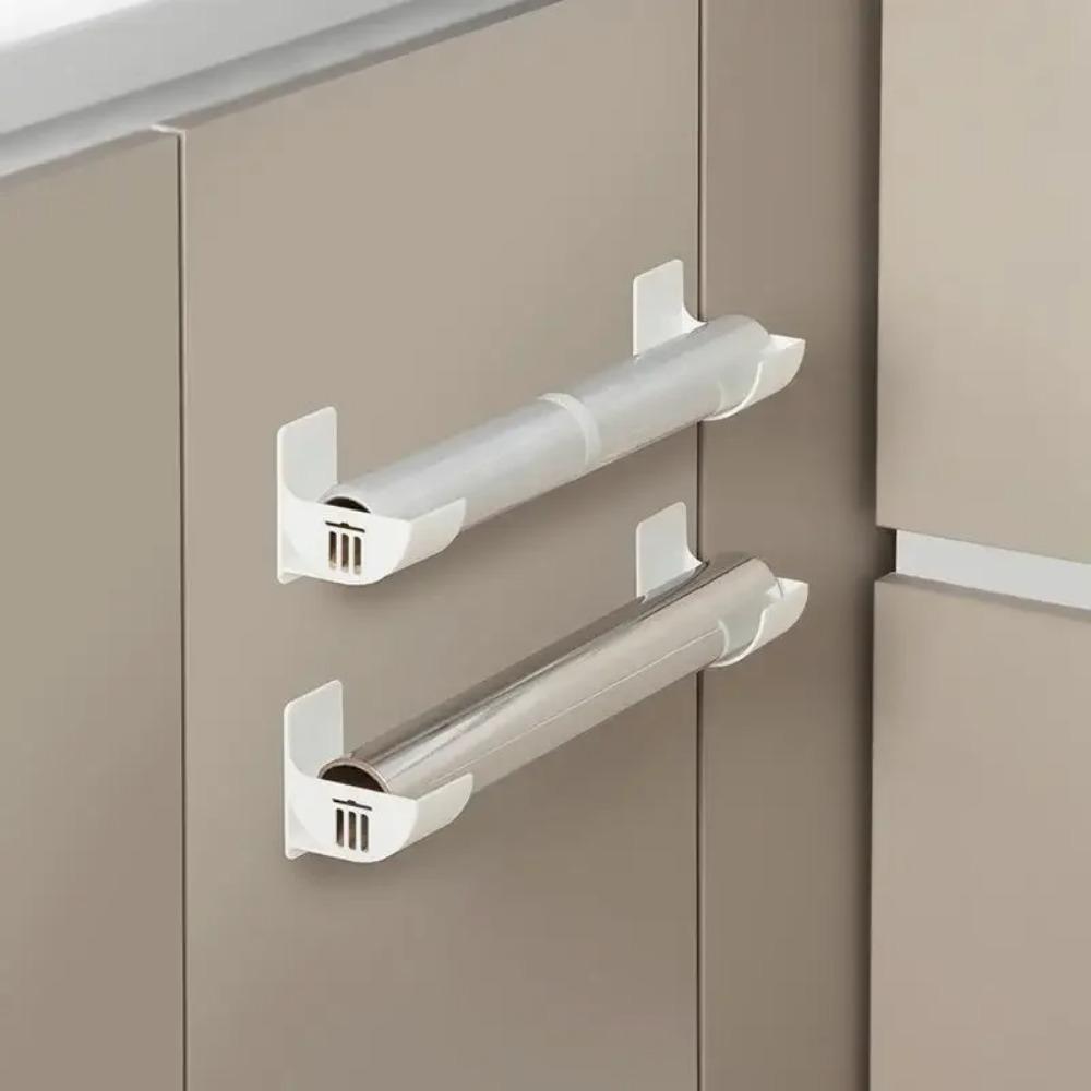 Household Non Perforated Miscellaneous Rack, Suitable For Kitchen And Bathroom Use, Garbage Bag, Cling Film Storage Tray