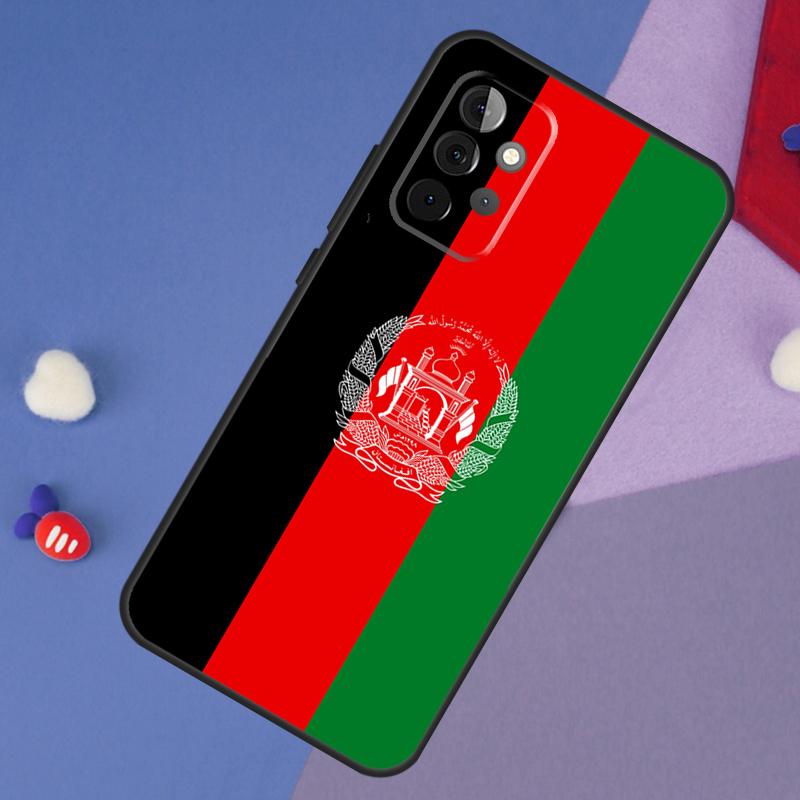 Afghan Afghanistan Flag Banner Case For Samsung Galaxy A52 A32 A22 A12 A13 A33 A53 A73 A50 A52S A51 A71 A14 A34 A54 Coque